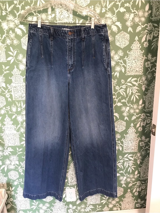 Lands' End Denim - Lands' End Women’s Relaxed Wide-Leg Jeans Size 12